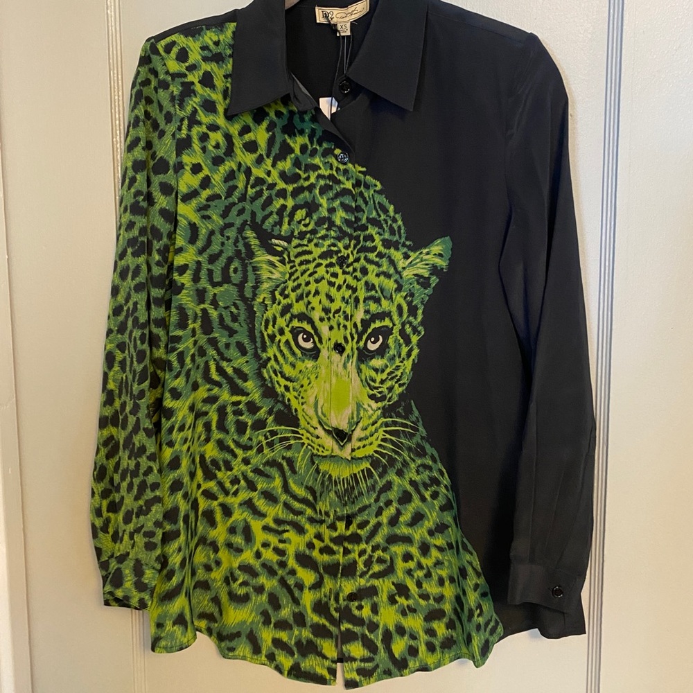 Leopard dress shirt